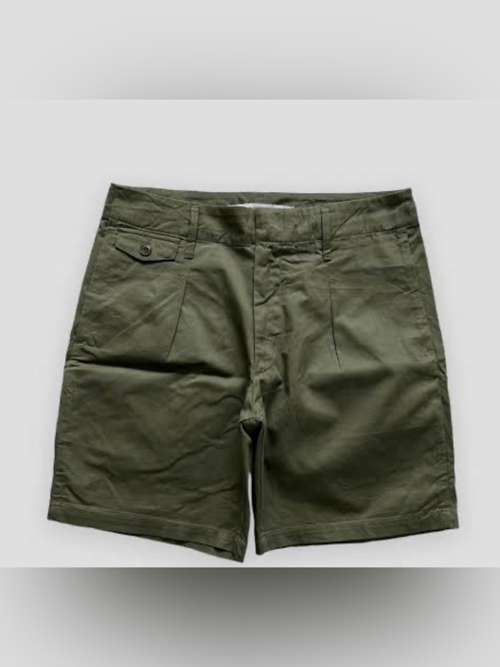 UNIQLO x Lemaire Olive Green Cotton Bermuda Shorts  7” Inseam
